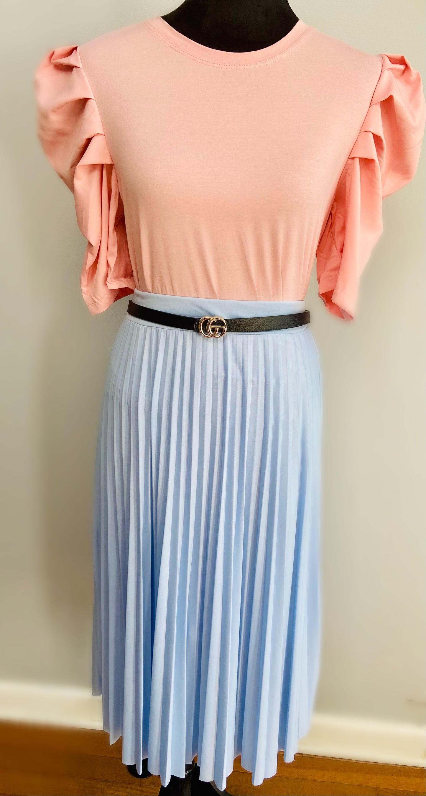 Blush Ruffled Top
