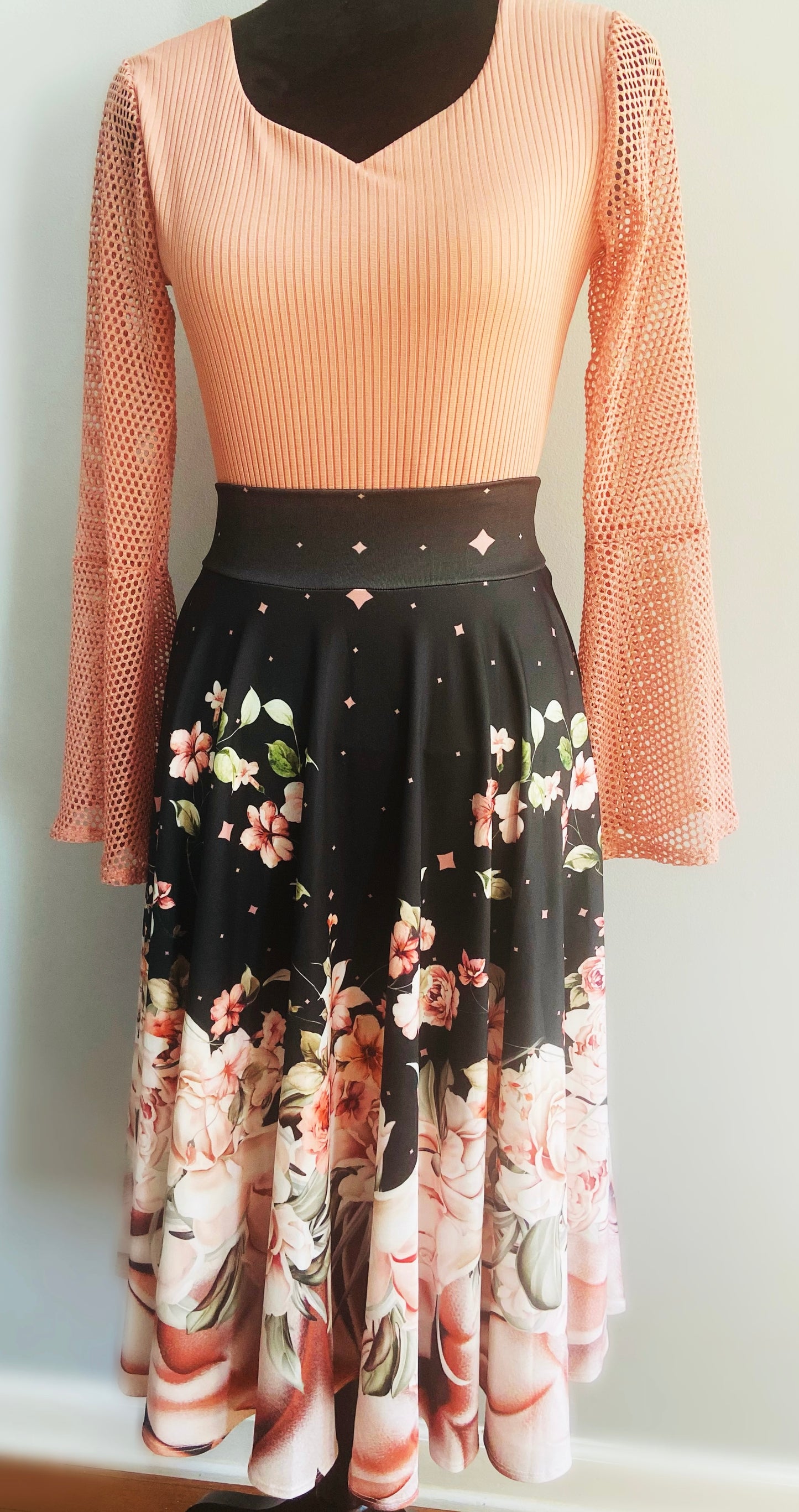 Pink Sleeve Lace Top