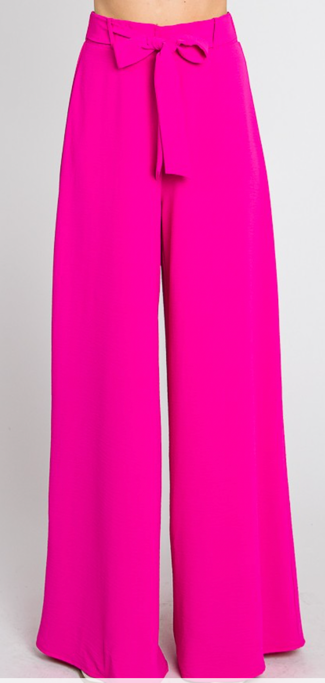 High-waisted Pink Pants